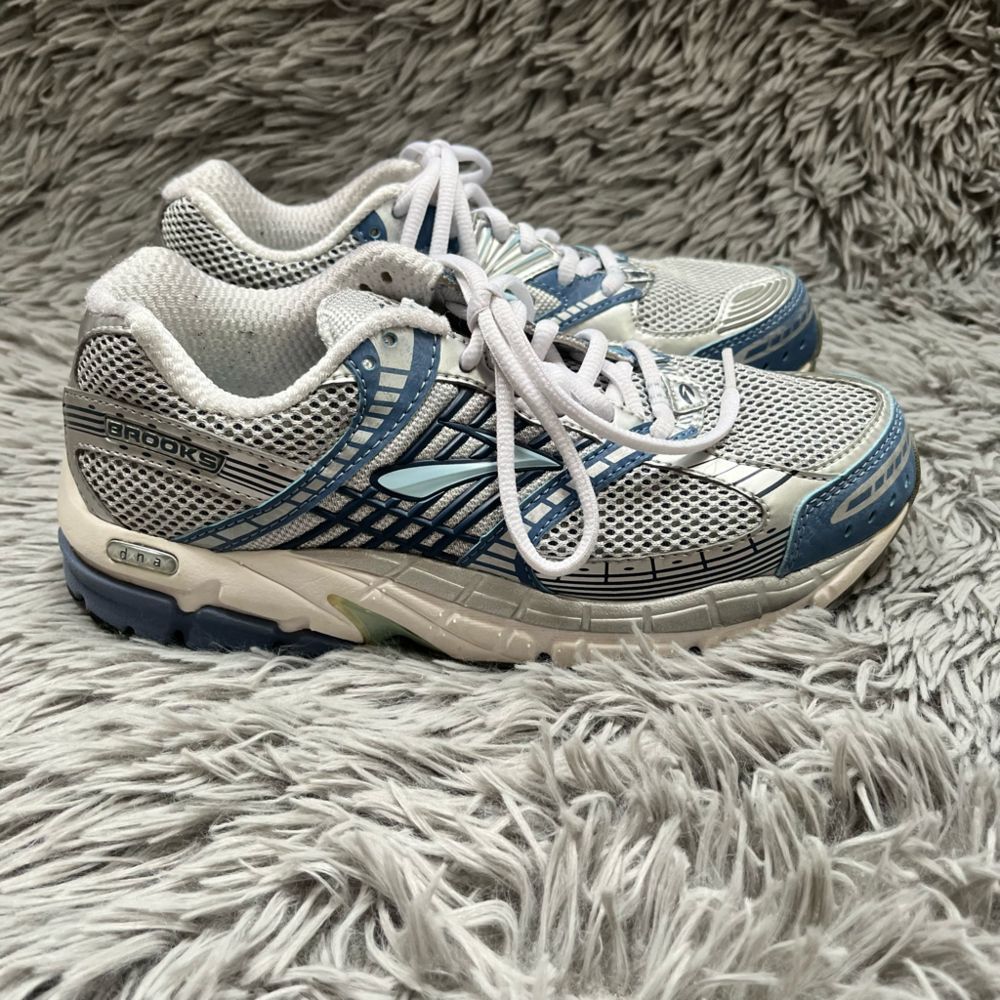 Brooks Athletic Shoes in Blue and White